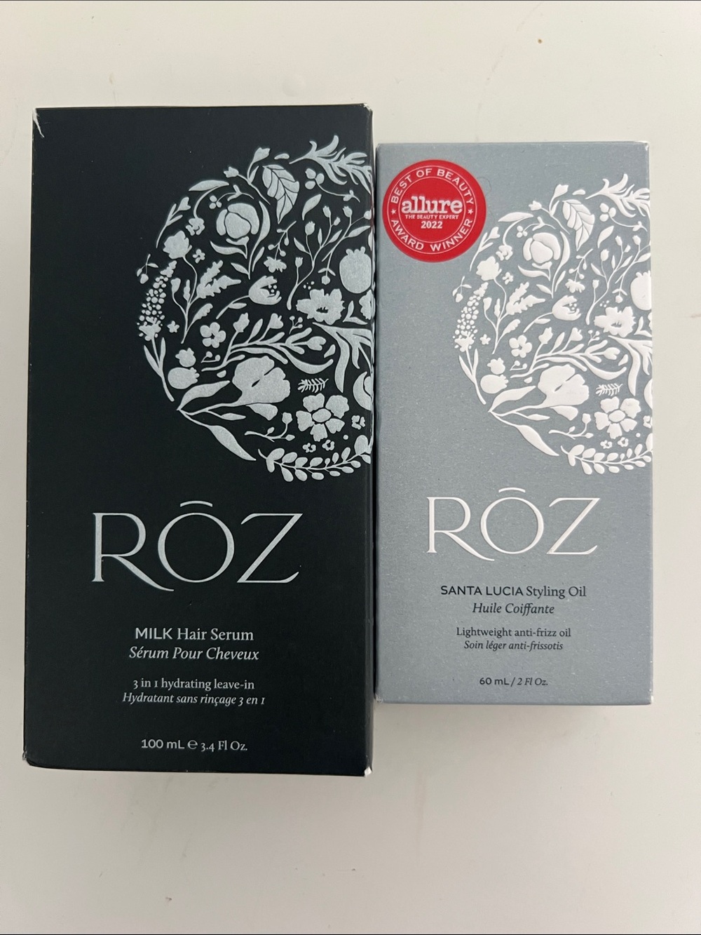 RŌZ Milk Hair Serum & Santa Lucia Styling Oil